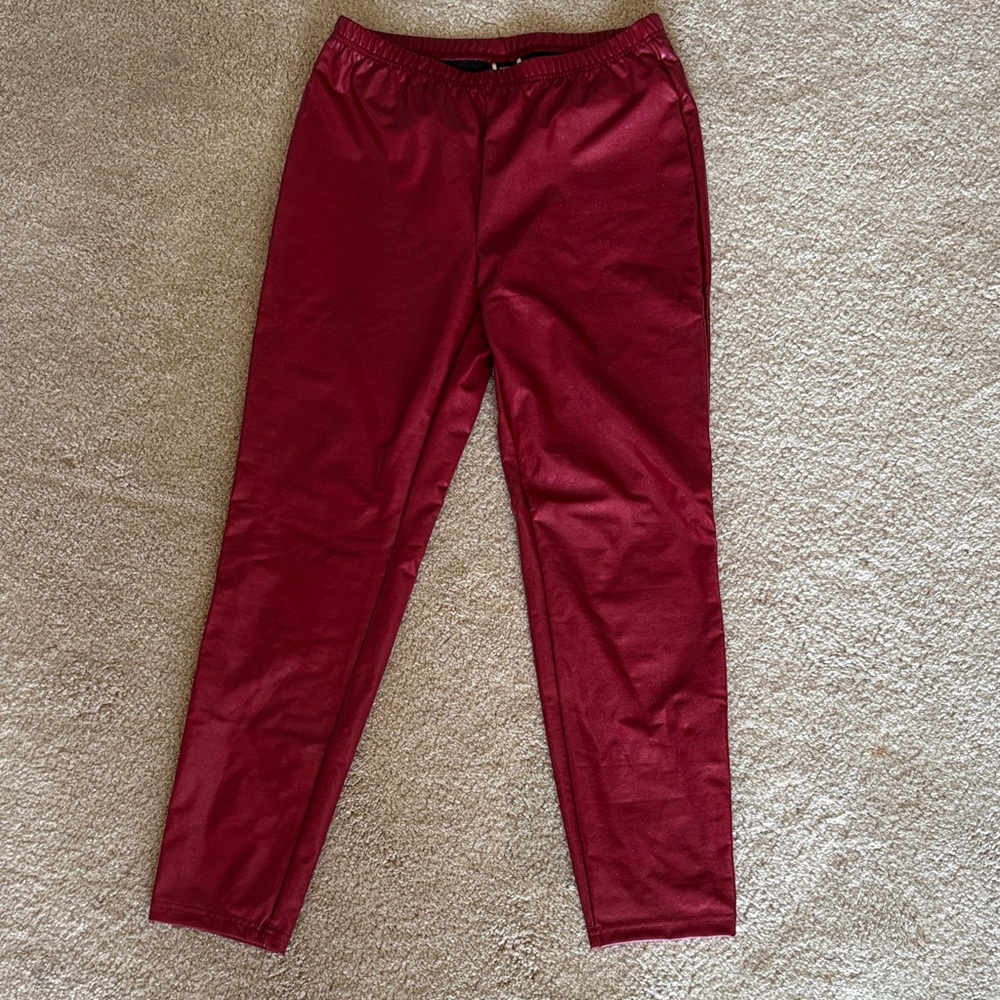 SHEIN Red Leggings